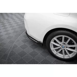 Maxton Design side extensions suitable for rear bumper of BMW 3 Series G20 sedan, G21 touring after 2022, black lacquer-image-6143408