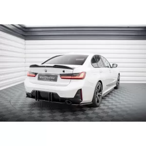 Maxton Design Aufsatz für Diffusor geeignet für BMW 3er Serie M Paket G20, G21 nach 2022, matt schwarz-image-6143445
