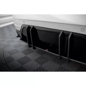 Maxton Design Aufsatz für Diffusor geeignet für BMW 3er Serie M Paket G20, G21 nach 2022, matt schwarz-image-6143447