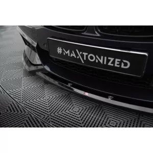 Maxton Design Version 1 Spoiler geeignet für die Frontschürze des BMW 4er Gran Coupe F36 mit M-Paket 2014-2017, schwarz lackiert-image-6143474