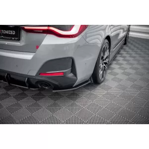 Maxton Design side extensions suitable for rear bumper of BMW 4 Series Gran Coupe G26 after 2021, matte black-image-6143479