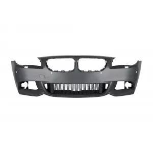 Front M Technik Stoßstange geeignet für BMW 5er F10 Limousine, F11 Touring 2010-2013 mit PDC, mit Waschdüsen, mit Nebelscheinwerfern-image-6143504