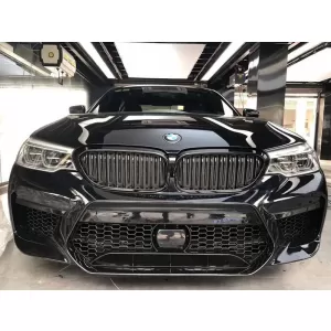 Middle grille suitable for front M5 bumper of BMW 5 Series G30, G31 after 2017 with ACC