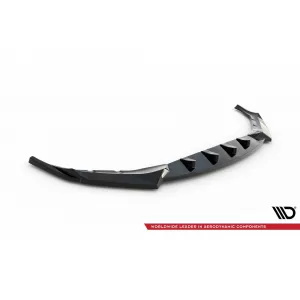 Maxton Design Version 4 Spoiler geeignet für die Front-M-Stoßstange der BMW 5er Reihe G30 Limousine, G31 Touring 2017-2020, schwarz lackiert-image-6143811