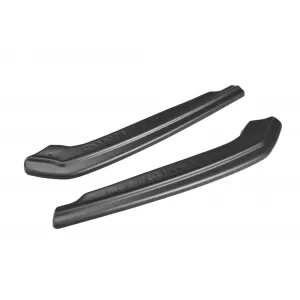 Maxton Design side extensions suitable for rear M Technik bumper on BMW 5 Series G30, G31 after 2017, black lacquer