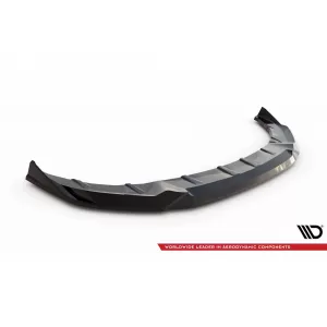 Spoiler Maxton Design versione 2 adatto per paraurti anteriore M della BMW Serie 5 G60 dopo il 2023, verniciato di nero-image-6143838