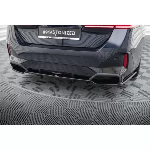 Maxton Design Version 1 Spoiler geeignet für die hintere M Stoßstange des BMW 5er G60 nach 2023, schwarz lackiert-image-6143847