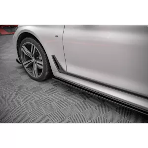 Maxton Design additives suitable for BMW 7 G12 side skirts after 2015, black lacquer