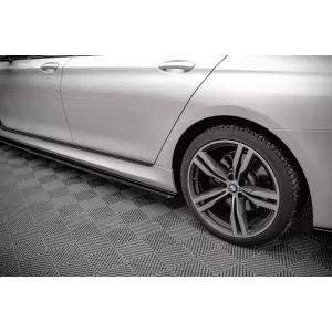 Maxton Design additives suitable for BMW 7 G12 side skirts after 2015, black lacquer