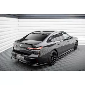 Maxton Design rear window spoiler suitable for BMW 7 Series M-Pack, M760E G70 2022+, gloss black