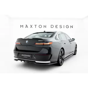 Maxton Design rear window spoiler suitable for BMW 7 Series M-Pack, M760E G70 2022+, gloss black