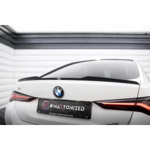 Maxton Design Spoiler geeignet für BMW i4 G26 Kofferraum mit M-Paket nach 2021, schwarz lackiert-image-6143950