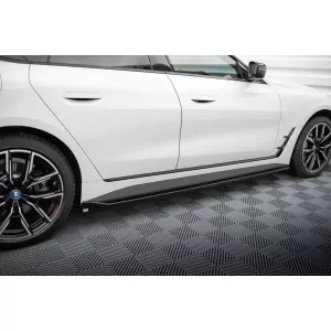 Maxton Design Version 1 Additive geeignet für BMW i4 G26 Seitenschweller mit M-Paket nach 2021, schwarz lackiert-image-6143963