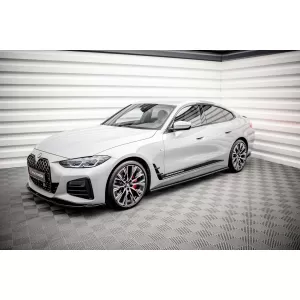 Maxton Design Version 2 Additive geeignet für BMW i4 G26 Seitenschweller mit M-Paket nach 2021, schwarz lackiert-image-6143970