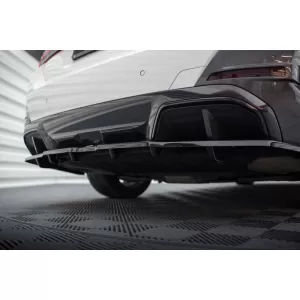 Maxton Design Version 1 Spoiler geeignet für den Heckstoßfänger des BMW i4 G26 mit M-Paket nach 2021, schwarz lackiert-image-6143976