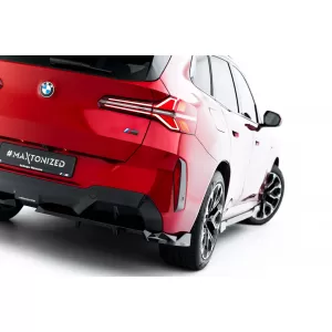 Maxton Design Spoiler geeignet für den Heckstoßfänger des BMW X3 G45 mit M-Paket nach 2024, schwarz lackiert-image-6144110