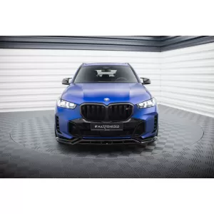 Maxton Design Version 2 Spoiler geeignet für die Front-M-Stoßstange am BMW X5 G05 Facelift nach 2023, schwarz lackiert-image-6144154