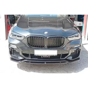 Maxton Design spoiler suitable for front M Technik bumper for BMW X5 G05 after 2018, black lacquer