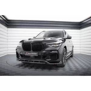 Maxton Design Version 2 Spoiler geeignet für die Frontschürze des BMW X5 G05 mit M-Paket 2018-2023, schwarz lackiert-image-6144184