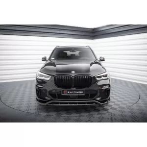 Maxton Design Version 2 Spoiler geeignet für die Frontschürze des BMW X5 G05 mit M-Paket 2018-2023, schwarz lackiert-image-6144185