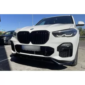 Maxton Design Version 2 Spoiler geeignet für die Frontschürze des BMW X5 G05 mit M-Paket 2018-2023, schwarz lackiert-image-6144191