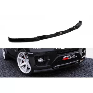 Maxton Design spoiler suitable for standard front bumper for BMW X6 E71 2007-2010, black lacquer