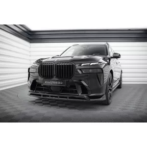 Maxton Design Spoiler geeignet für die Frontschürze des BMW X7 G07 mit M-Paket nach 2022, schwarz lackiert-image-6144262