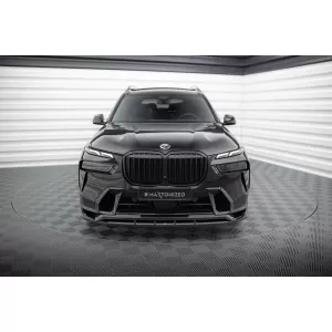Maxton Design Spoiler geeignet für die Frontschürze des BMW X7 G07 mit M-Paket nach 2022, schwarz lackiert-image-6144264