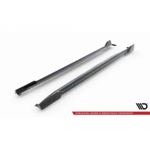 Maxton Design Carbon-Zusätze geeignet für BMW X5 G05 Seitenschweller mit M-Paket 2018-2023, nach 2023-image-6144621