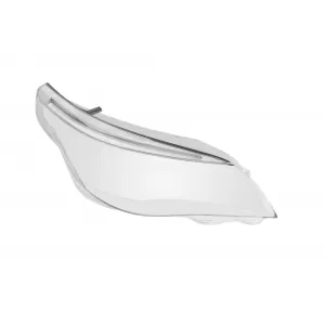 Geam drept pentru far cu sprânceană LED și garnitură cromată potrivit pentru BMW Seria 5 E60 sedan LCI, E61 break LCI 2007-2010 versiunea 1