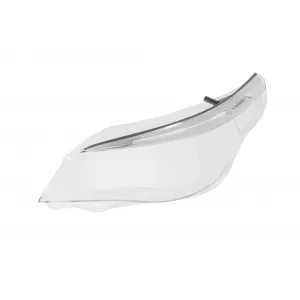 Left headlight glass suitable for BMW 5 Series E60, E61 2003-2007 with LED strip and chrome trim