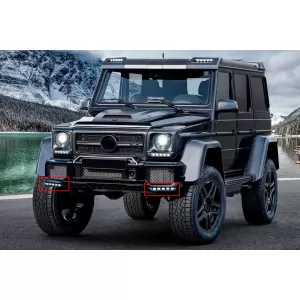 Nappali menetfény Brabus típusú spoilerhez, A Design első lökhárítóra, Mercedes G-osztály W463 (1989-től)-image-6145326