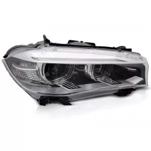 Right xenon headlight suitable for BMW X5 F15 2013-2018, with chrome base