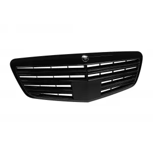 Black lacquer grille suitable for Mercedes S-Class W221 2009-2013, without Distronic function