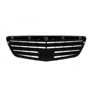 Black lacquer grille suitable for Mercedes S-Class W221 2009-2013, without Distronic function