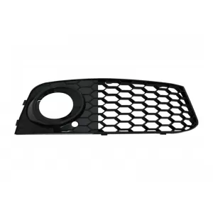 RS4 típusú kdlámpa körüli rács szett Audi A4 B8 sedan, kombi 2007-2011, fekete lakk-image-6145462
