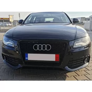 Grille type RS laqué noir adapté pour Audi A4 B8 berline, break 2008-2011-image-6145475