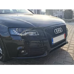 Grille type RS laqué noir adapté pour Audi A4 B8 berline, break 2008-2011-image-6145476