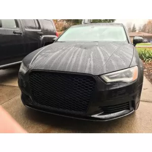 Grille type RS laqué noir adapté pour Audi A3 2012-2016-image-6145507