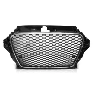 image-20-Króm/fekete RS típusú hűtőrács Audi A3 2012-2016