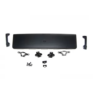 Grille type RS5 en chrome/peinture noire adapté pour Audi A5 F5 2016-2019 avec ouverture pour caméra et ouvertures pour capteurs de stationnement-image-6145547