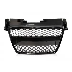 image-45-Fekete lakk RS típusú hűtőrács Audi TT 6J 2006-2014 modellhez, embléma nélkül