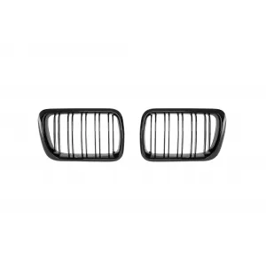 Black M3 style kidney grilles suitable for BMW 3 Series E36 1997-1999