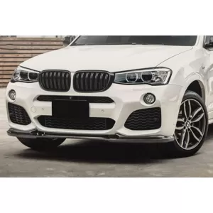 Double slat kidneys in black lacquer suitable for BMW X3 F25 2014-2017, X4 F26 2014-2018