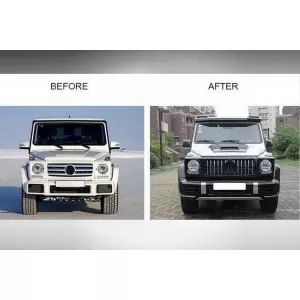 Chrome/black GTR design grille suitable for Mercedes G-Class W463 1990-2018