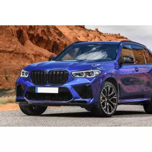 Double slat kidney grilles in black lacquer suitable for BMW X5 G05 2019-2022
