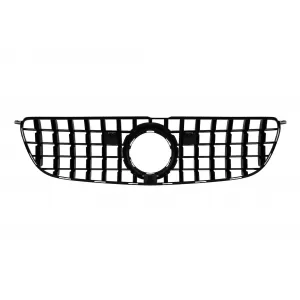 Chrome/black GT style grille suitable for Mercedes GLS X166 2016-2019 with camera opening