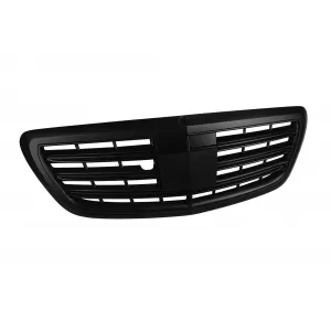 Grille noir mat type A Design adapté pour Mercedes Classe S W222 2013-2020 pour le modèle avec Distronic et Vision Nocturne-image-6145742
