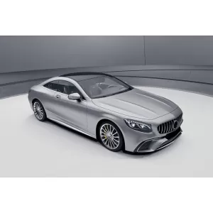 Grille style GT chromé/noir adapté pour Mercedes S-Class coupé/cabriolet C217/A217 2014-2020, adapté pour tous les modèles sauf S63/S65-image-6145765