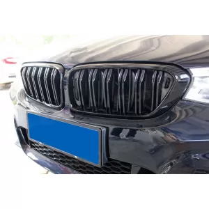Double slat kidney grilles in black lacquer suitable for BMW 6 Series GT G32 2017-2020
